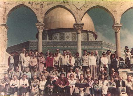 Our group outside the Golden Dome