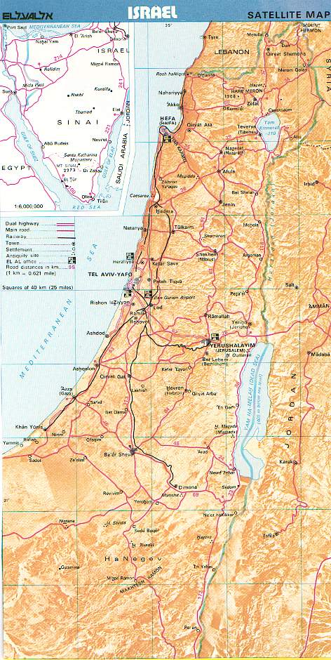 Map of Israel