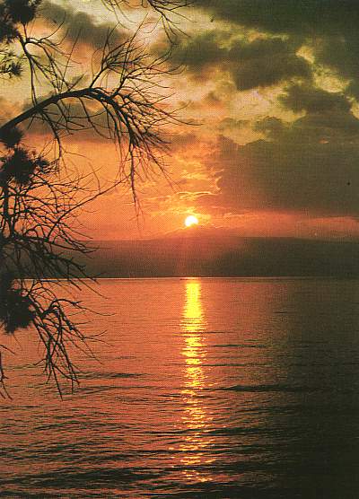 Sunrise over the Sea of Galilee