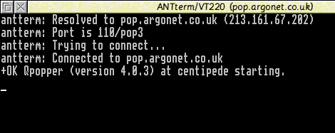 Connecting to a POP server