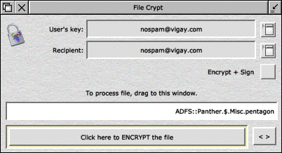 FileCrypt main window